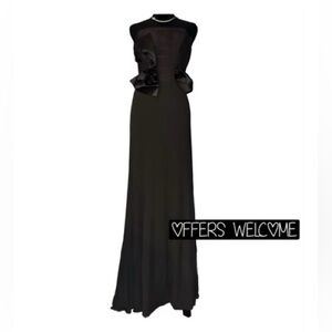 Giorgio Armani Black Strapless Dress